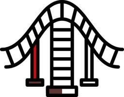 Roller coaster Vector Icon Design