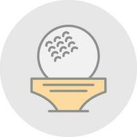 Golf ball Vector Icon Design