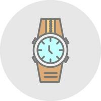 diseño de icono de vector de reloj de pulsera