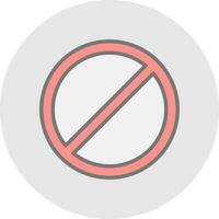 Ban Vector Icon Design