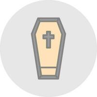 Coffin Vector Icon Design