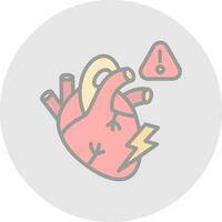 Heart attack Vector Icon Design