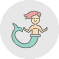 Mermaid Vector Icon Design