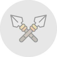 Spear Vector Icon Design