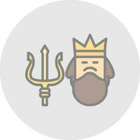 Poseidon Vector Icon Design