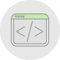 Web coding Vector Icon Design