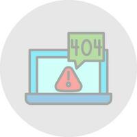 404 error Vector Icon Design