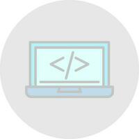 code programming Vector Icon Design