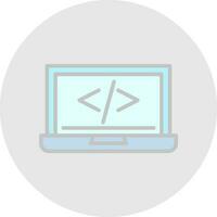 code programming Vector Icon Design