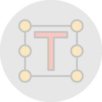 Typography Vector Icon Design