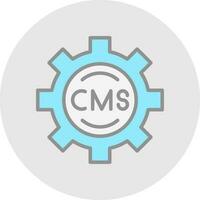 cms vector icono diseño