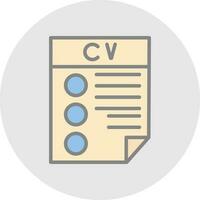 CV Vector Icon Design