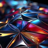 Colorful 3D Geometric Abstract Glossy Matte Multiple Shaped Elegant Background Wallpaper photo