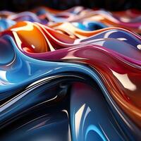 3d Rendered Colorful Glossy and Matte Ultra HD Geometric Background Wallpaper photo