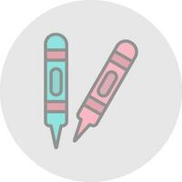 diseño de icono de vector de crayones