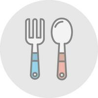 Baby cutlery Vector Icon Design