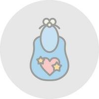 Baby bib Vector Icon Design