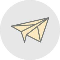 Paper plane Vector Icon Design