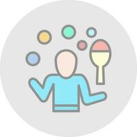 Juggling Vector Icon Design