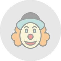 diseño de icono de vector de payaso