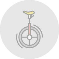 Unicycle Vector Icon Design