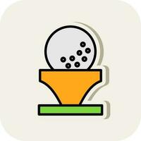 Golf ball Vector Icon Design