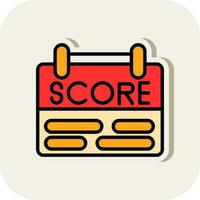 Scoring Vector Icon Design