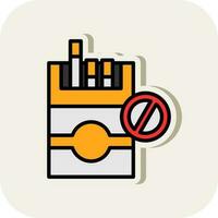 dejar de fumar vector icono diseño