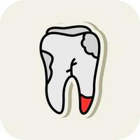 caries vector icono diseño