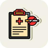 Medical report Vector Icon Design