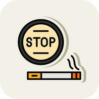 Stop Vector Icon Design