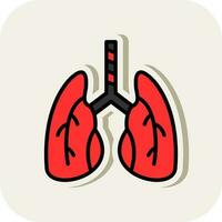 diseño de icono de vector de pulmones