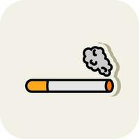 Cigarette Vector Icon Design