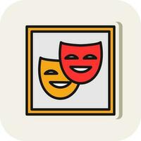 diseño de icono de vector de teatro