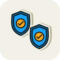 Shields Vector Icon Design