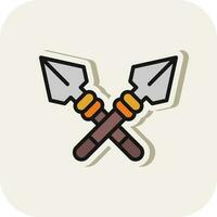 Spear Vector Icon Design