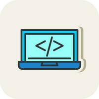 code programming Vector Icon Design