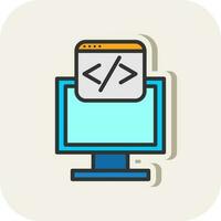 Web programming Vector Icon Design