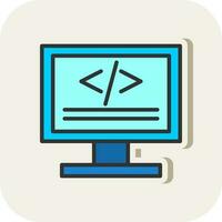 Coding Vector Icon Design