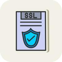 ssl vector icono diseño