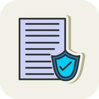 File protection Vector Icon Design