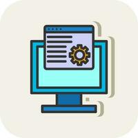 Web maintenance Vector Icon Design