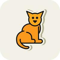 Cat Vector Icon Design