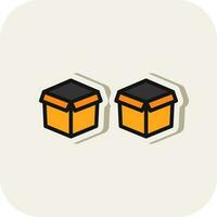 Boxes Vector Icon Design