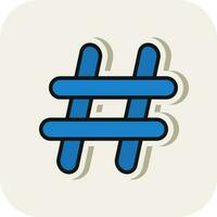 Hash tag Vector Icon Design