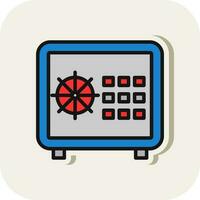 Safe locker Vector Icon Design