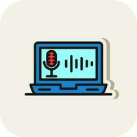 Recording Vector Icon Design