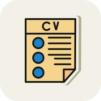CV Vector Icon Design