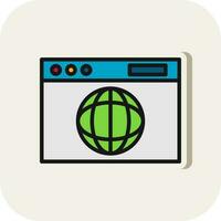 Web browser Vector Icon Design