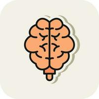 diseño de icono de vector de cerebro